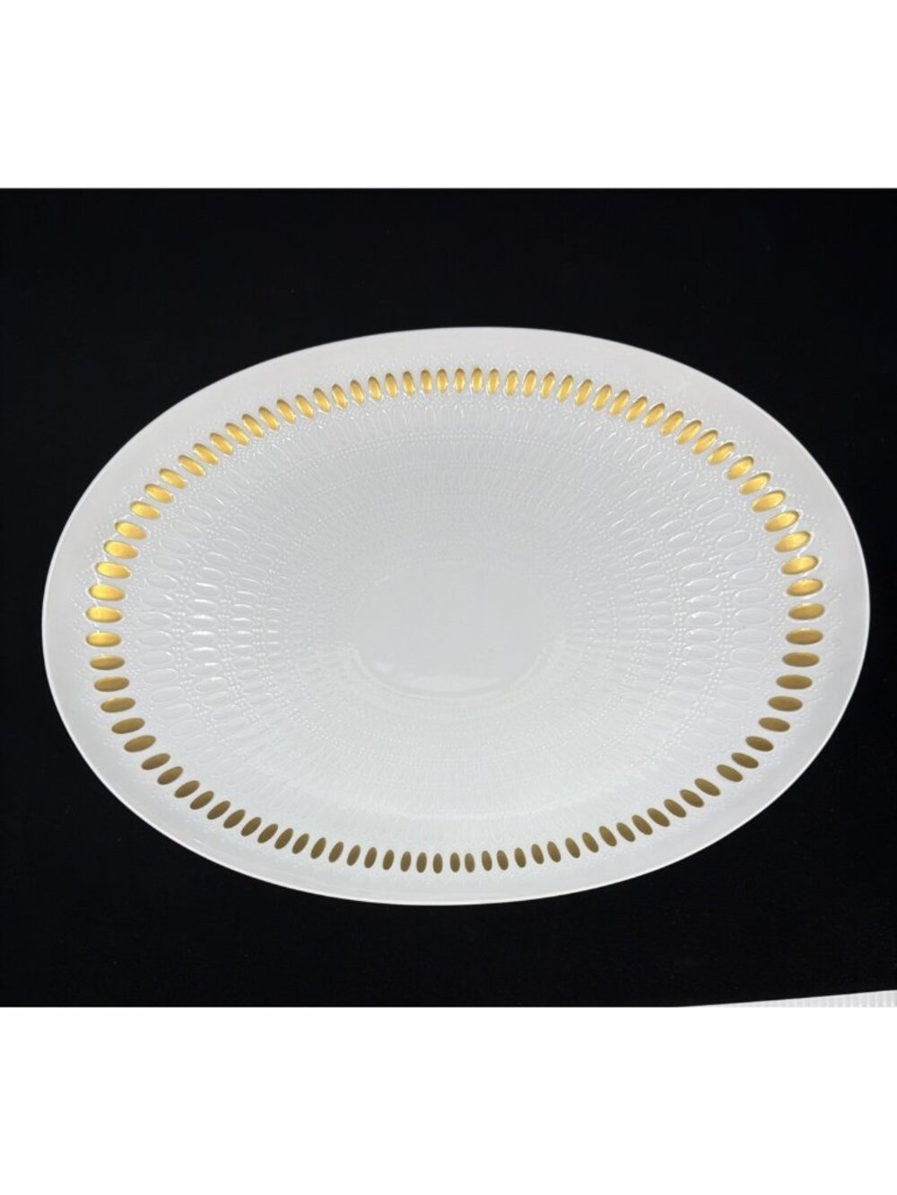 Rosenthal Continental R2035 Romance Gold 15" Oval Serving Platter Germany